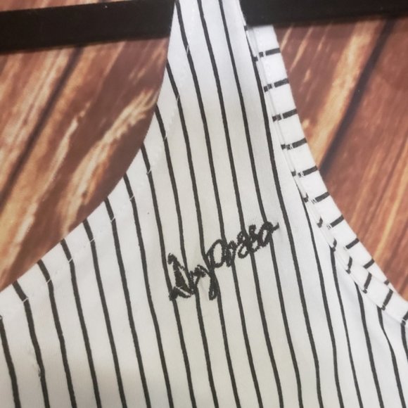 Volcom x Posso Stripe Maxi Dress Buttons Sundress - Picture 5 of 5